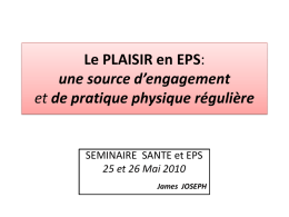 Le Plaisir en EPS: une source d*engagement et de pratique