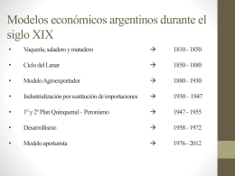 El Modelo Agro-exportador en Argentina (1880 - 1930)