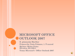 Microsof t Office Outlook 2007
