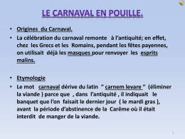 Le Carnaval - Collège Victor Hugo