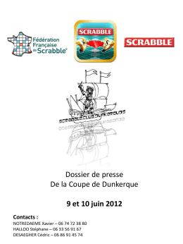 La coupe de Dunkerque - Scrabble Club Dunkerquois