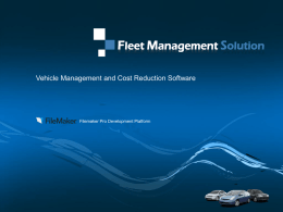 Fleet Management Solution