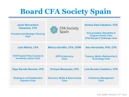 Presentación - CFA Society Root