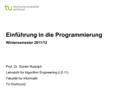Powerpoint - Lehrstuhl 11 Algorithm Engineering