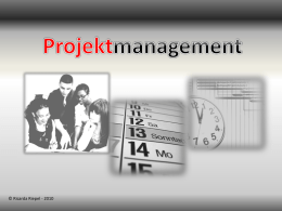 Präsentation zum Thema "Projektmanagement"