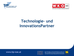 Technologie- und InnovationsPartner - KMU-News