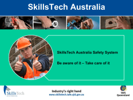SkillsTech Australia Presentation