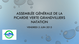 Assemblée Générale 2015 - Picardie verte Grandvilliers natation