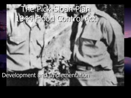 The Pick-Sloan Plan