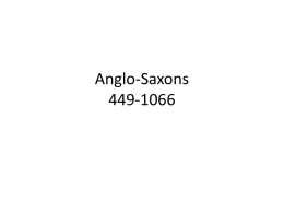 Anglo Saxons Slide Show