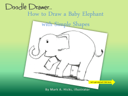 How to Draw a Baby Elephant with Simple Shapes