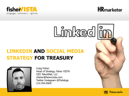 LinkedIn and Social Media Strategy for Treasury