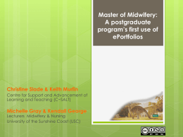 Master of Midwifery: A Postgraduate Program*s
