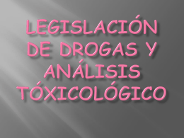 Legislación y Toxicología-PowerPointx