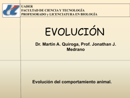 Conductismo - EvolucionUADER