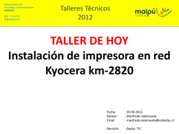 Presentaci&oacute;n de PowerPoint - CODEDUC ::::::: Depto. Tecnologia y