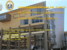 universidad andina del cusco facultad de derecho y ciencia política