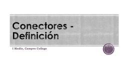 Conectores - Definición