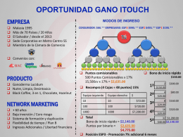 Presentación Servilleta - Gano iTouch El Salvador