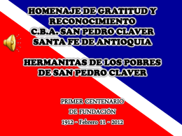HERMANITAS DE LOS POBRES DE SAN PEDRO CLAVER