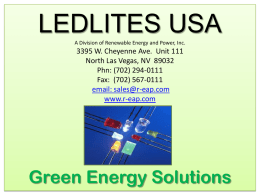 LED LITES Inc. Green Energy Solutions