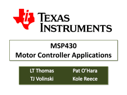 MSP430 & Cortex Motor Driver