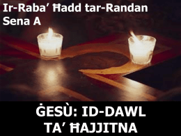 Ir-Raba* *add tar-Randan (Sena A) *ESÙ: ID