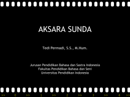 Sosialisasi Aksara Sunda (ppsx)