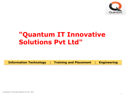 Quantum IT Innovative Solutions Pvt Ltd