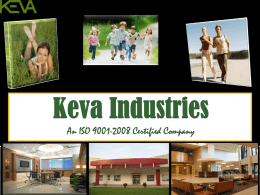 PRODUCT TRAINING - Keva Industries