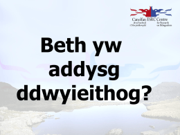 Beth ydyw Addysg Ddwyieithog?