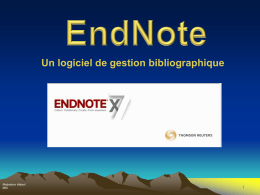 Guide EndNote - les guides