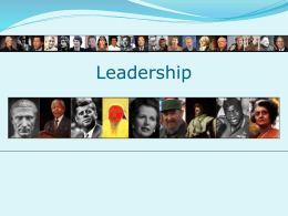 Leadership*what is it?