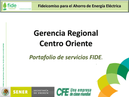 Portafolio de Servicios FIDE