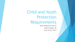Child and Youth Protection Requirements