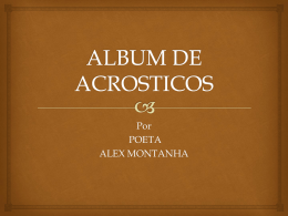 Poeta Alex Montanha - Recanto das Letras