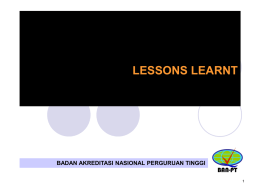 Lessons Learnt 12-06-2014 Hotel Syariah Solox - BAN-PT