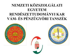ppsx - Rend&eacute;szettudom&aacute;nyi Kar - UNI-NKE
