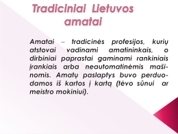 Tradici*ki Lietuvos Amatai