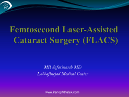 FS Laser-Assisted Cataract Surgery
