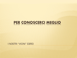 PER CONOSCERCI MEGLIO - ICS Cardarelli Massaua