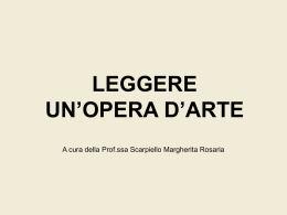 Lettura opera d`arte