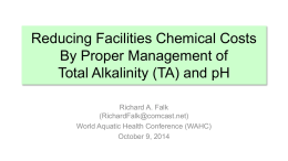 Reducing Facilities Chemical Costs by Proper Management of TA