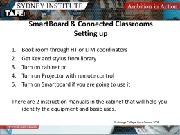 SmartBoard & Connected Classrooms