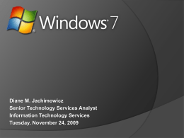 November 2009: “Windows 7”