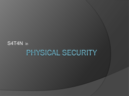 Physical Security (Site Edition)x