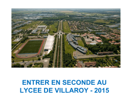 Classe de Seconde - Lycée de Villaroy
