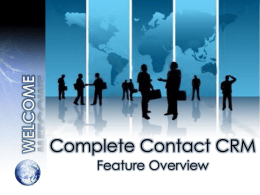 Complete Contact CRM v3.1 Presentation (2009)