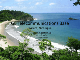 GE Telecommunication Base Project