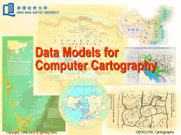 Data Models for Computer Cartography